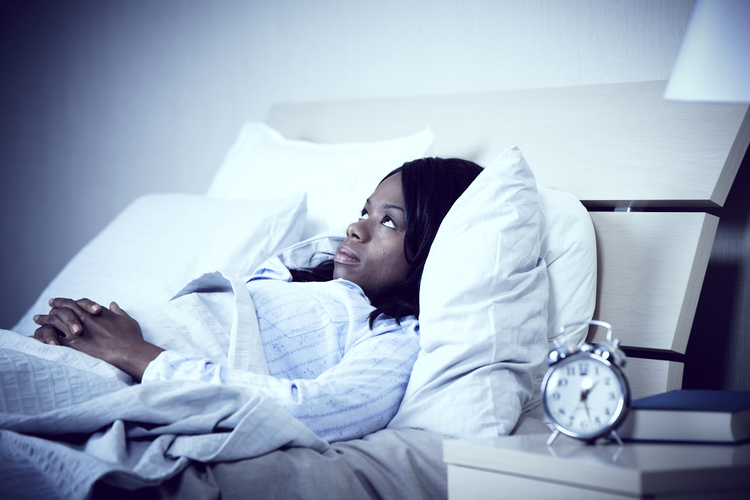 woman in bed